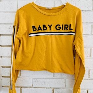Local Lab long sleeve crop top NWOT